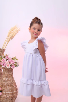 Vestido Encanto - Branco - Amor Amore Kids