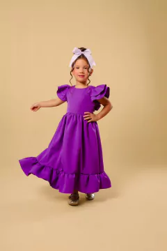 Vestido de Luxo Midi Roxo - comprar online