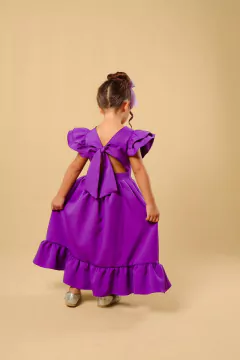 Vestido de Luxo Midi Roxo - Amor Amore Kids