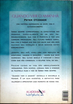 Quando vier o amanhã - Peter O'Connor - comprar online