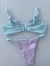 Top Helô e calcinha bronze regulagem verde agua/lilas/lavanda - comprar online