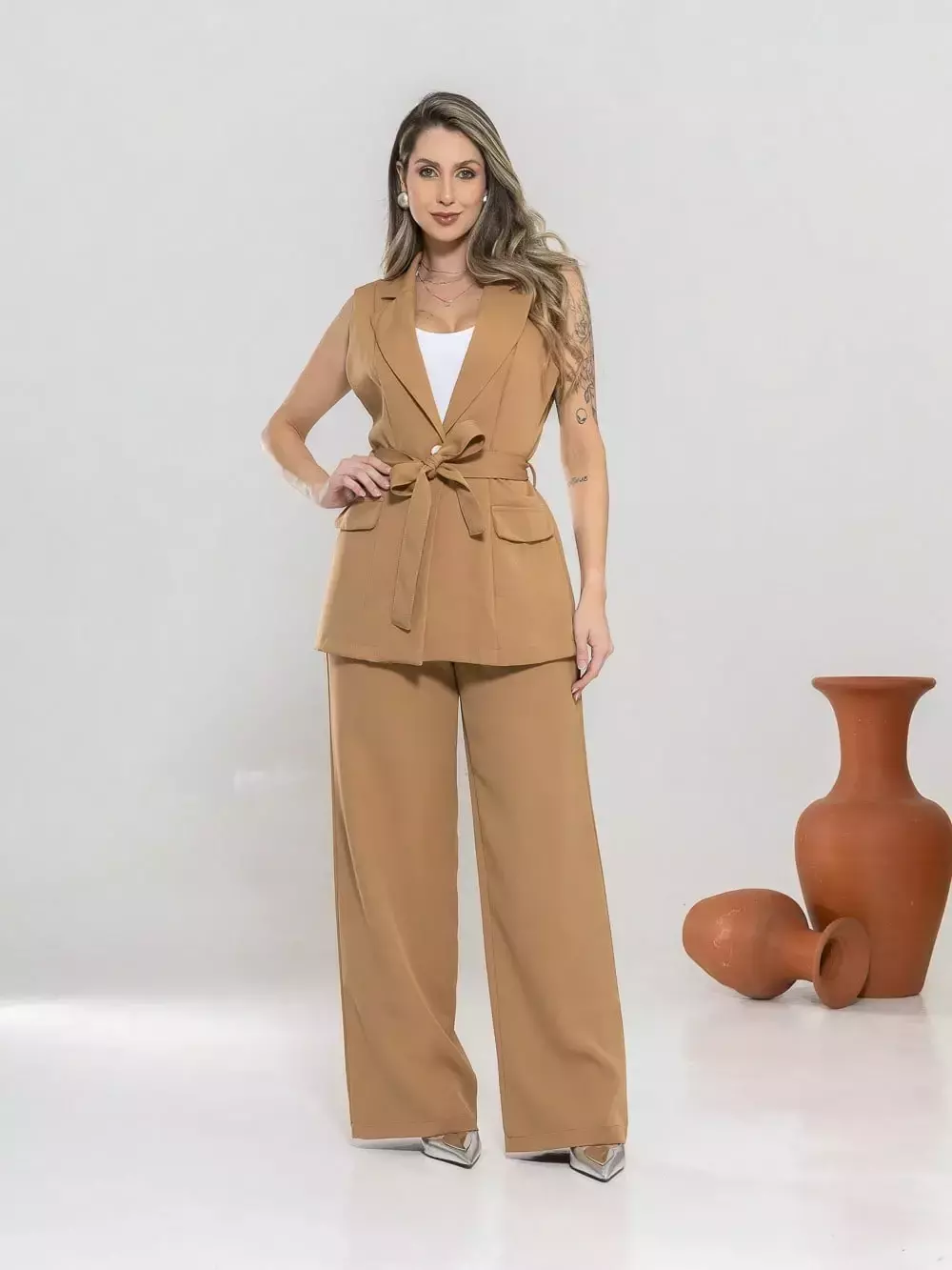 Conjunto Alfaiataria com faixa