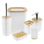 SET DE BAÑO x6 PCS BLANCO