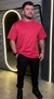 Blusa Oversized Algodão - Vermelho na internet