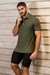 CAMISA GOLA POLO BÁSICA CANELADA - VERDE na internet