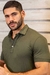 CAMISA GOLA POLO BÁSICA CANELADA - VERDE
