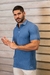 Imagem do CAMISA GOLA POLO BÁSICA CANELADA - AZUL