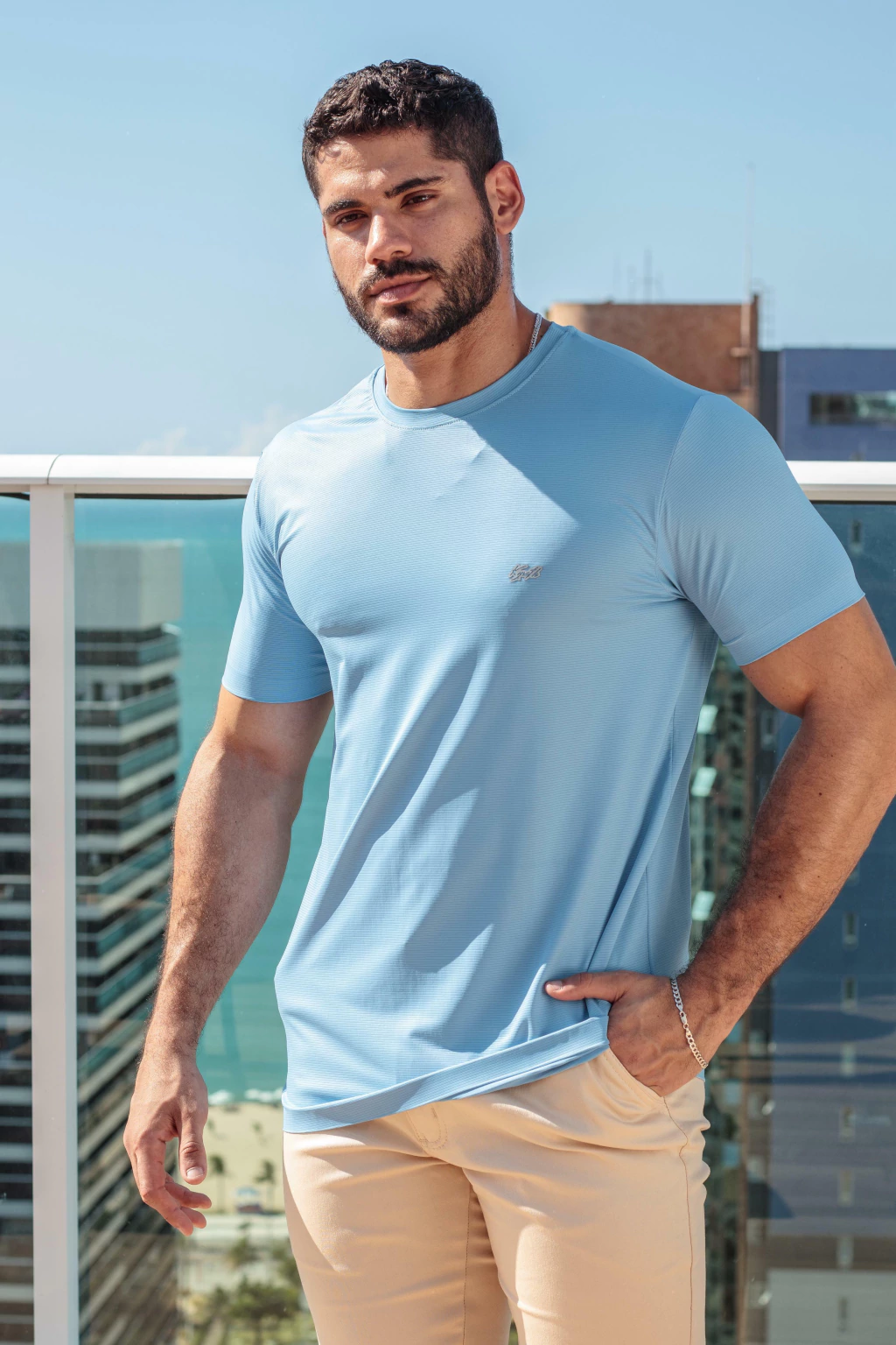 T-SHIRT TECNOLÓGICA - AZUL