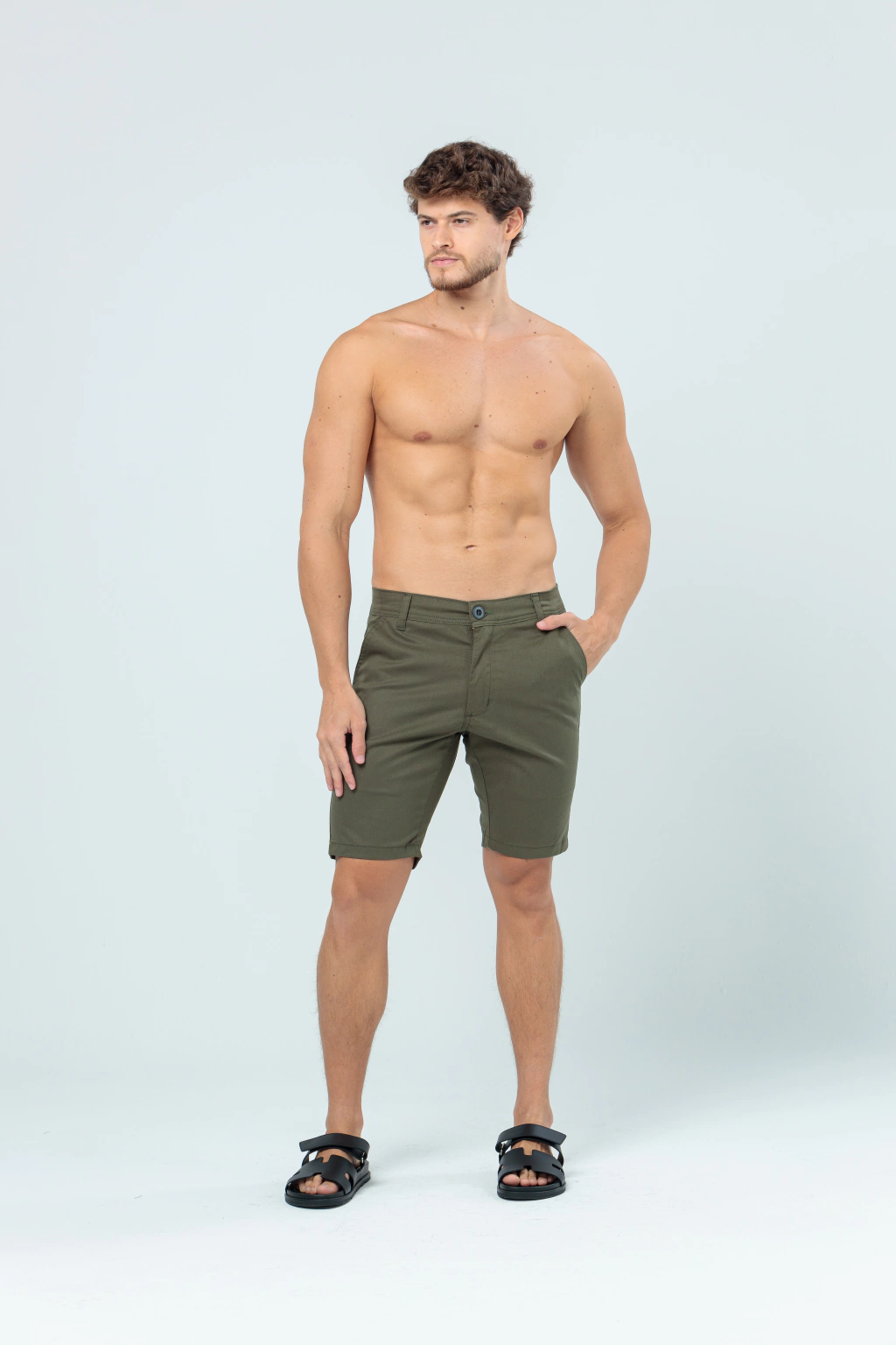 BERMUDA BRIM ESPORTE FINO MODELAGEM CURTA VERDE