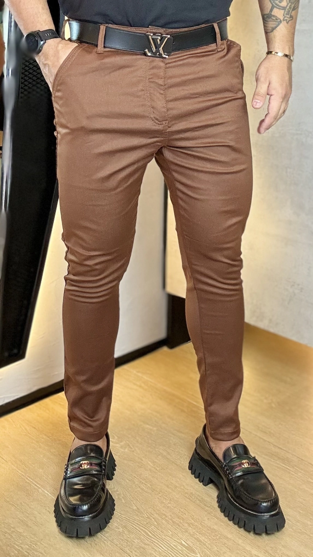 CALÇA ESPORTE FINO CANO TEC. LITO NÓZ-PECÃN