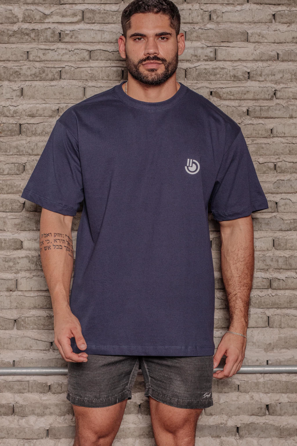 T-SHIRT OVERSIZED KYREFH GRATIDÃO - AZUL