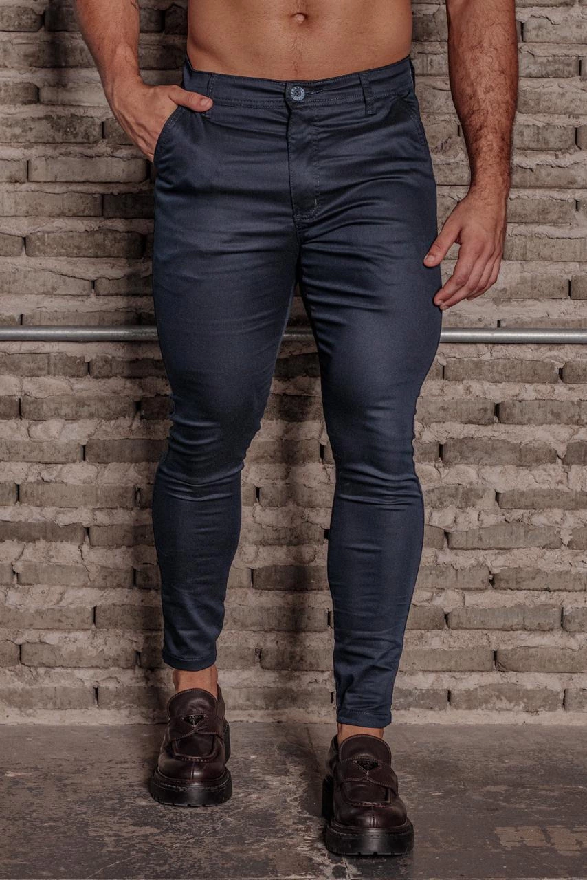 CALÇA ALFAIATARIA TEC. LITO MODELAGEM CANO - AZUL MARINHO