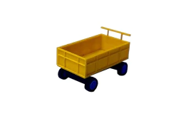 012A CARRETA GRANELEIRA AMARELA- ESCALA 1/87 (HO) - Expresso Duino Modelismo