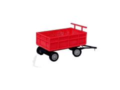 012V CARRETA GRANELEIRA VERMELHA - ESCALA 1/87 (HO) - Expresso Duino Modelismo