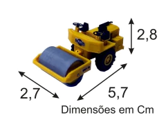 Imagem do 028 ROLO COMPACTADOR LISO MULLER VAP70L - ESCALA 1/87 (HO)