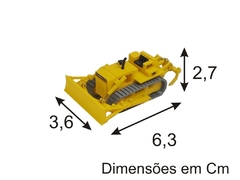 030 TRATOR ESTEIRAS KOMATSU D50A - ESCALA 1/87 (HO)