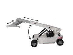 Imagem do 038 EMPILHADEIRA CONTAINER TEREX TFC 45 - ESCALA 1/87 (HO)