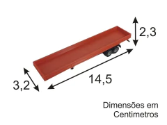 065 CARRETA CARGA SECA - ESCALA 1/87 (HO) - Expresso Duino Modelismo