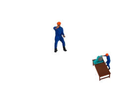 076 OPERARIOS SET 01 - ESCALA 1/87 (HO) - Expresso Duino Modelismo