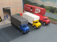 086 CARROCERIA FURGAO TRUCK COM CHAPEU - ESCALA 1/87 (HO) na internet