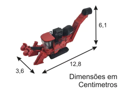 096 - MINIATURA COLHEDORA CASE 8810 - ESCALA 1/87 (HO)