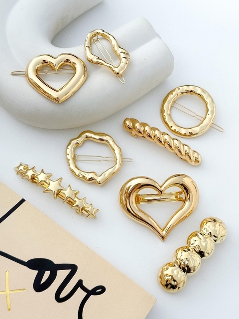 PACK X3 HEBILLAS CHUNKY DORADAS PA500