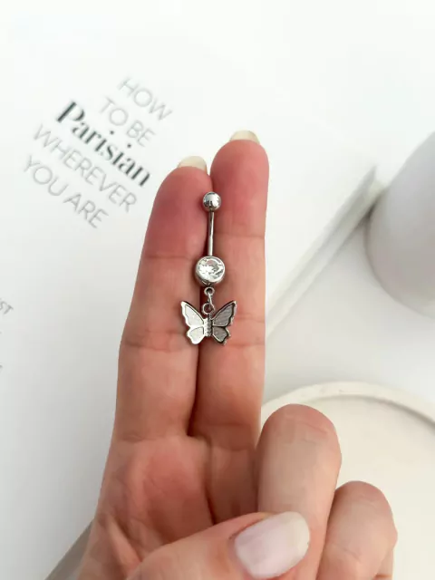PIERCING OMBLIGO MARIPOSA QA664