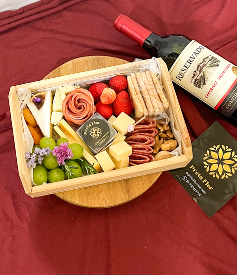 Bandeja Frios PP + bebida (vinho)