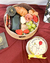 Cesta de café da manhã redonda individual com Bento Cake - comprar online