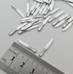 Mini cubiertos de metal niquel x 5 u. Cuchillo - comprar online