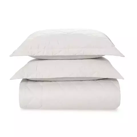 Colcha King com 2 Porta Travesseiros Cetim 300 Fios Bossa Branco