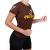 Baby Look Chocolate - 100% Poliamida - comprar online