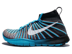 Tênis Nike Free Training Force Flyknit Black Chlorine Blue na internet