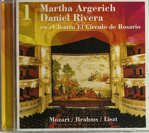 Mozart Sonata Piano (4 Manos) (6) K 381 y otras obras para dos pianos de Brahms y Liszt - M.Argerich-D.Rivera Teatro Criculo Rosario Vol. 1 (1 CD)