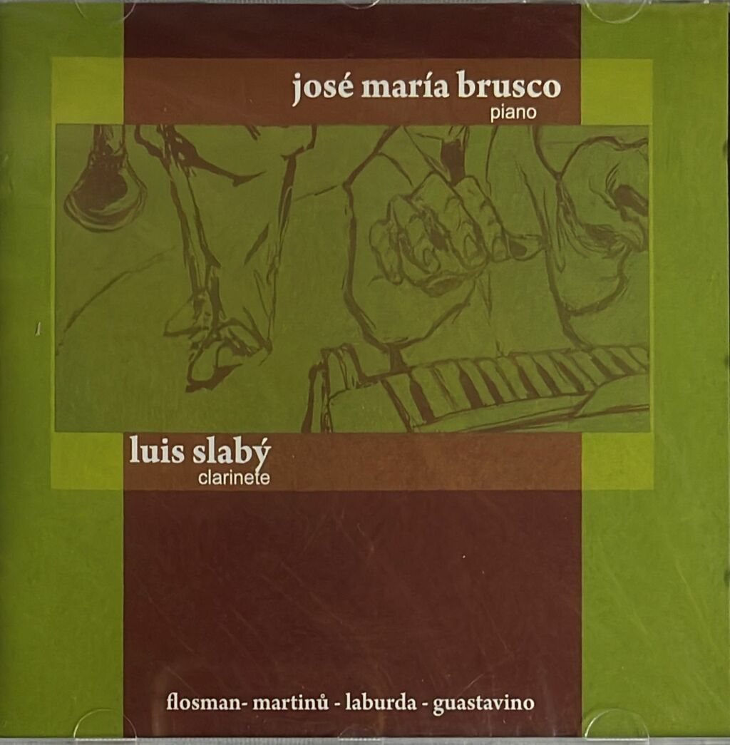 Guastavino sonata clarinete y piano (1971) y otras obras para piano y clarinete - j.m.brusco-l.slaby (1 cd)