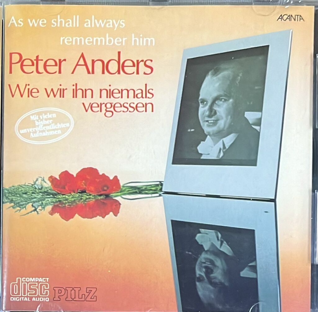 Solistas liricos anders (peter) as we shall always remember him -wie wir ihn niemals vergessen - p.anders-n.tuscher-l.losch (1 cd)