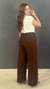 Calça Pantalona Duna Marrom - comprar online