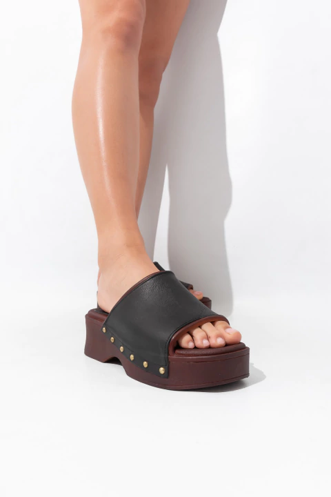 CHARITO NEGRO ( 100% CUERO) - comprar online