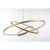 Lustre Pendente Led Prizi Dourado Endless Max 30x50x70cm na internet