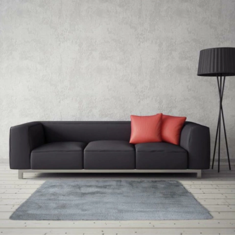 Tapete para Sala Prizi Felpudo - Cinza - 150x200cm