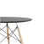 Mesa Eames Redonda 90cm Prizi - Preta - comprar online