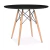 Mesa Eames Redonda 90cm Prizi - Preta - Prizi | O melhor para sua casa com entrega para todo o Brasil