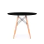 Mesa Eames Redonda 90cm Prizi - Preta