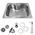 Kit Cuba Pia Gourmet Luxo Prizi Aço Inox 304 SB6042 + Torneira Gourmet Prizi com Spray de Parede Preta - KE6024 - comprar online