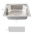 Kit Cuba Pia Gourmet Luxo Prizi Aço Inox 304 43x57cm Kit Completo - C5743 + Torneira Gourmet Prizi com Spray de Parede Preta - KE6024 na internet