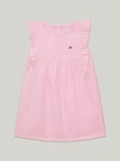 Vestido Listradinho com Babadinhos Tommy Hilfiger na internet