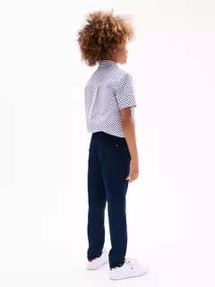 Calça Chino Strech Tommy Hilfiger Azul Marinho - comprar online