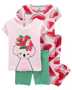 Kit pijama Melancia 4 Peças Carter's