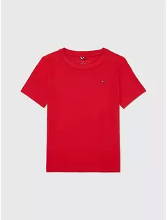 Camiseta básica vermelha Tommy Hilfiger