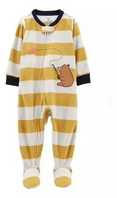 Macação Estampado Ursinho em Fleece Carter´s